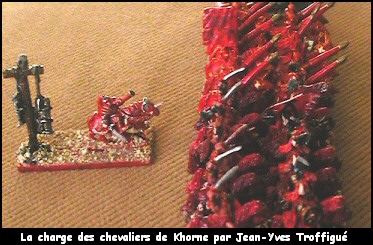 La charge des chevaliers de Khorne par Jean-Yves Troffigué